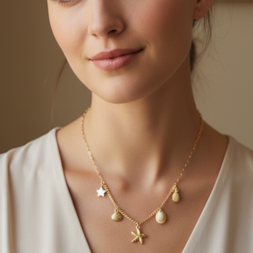 Necklaces5-Stainless Steel Anti-tarnish Water Proof Jewellery