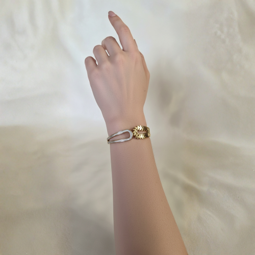 Leaf Pattern Bracelet - Stainless Steel Anti-tarnish Water Proof Jewellery