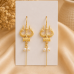 Divine Trishul Pearl Drop Earrings – Gold Plated Ethnic Earrings