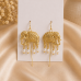 Royal Elephant Pearl Ear Cuff Earrings – Gold Plated Temple Statement Earrings for Women