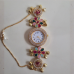 Aura Multicolor Floral Kundan Ghungroo Adjustable Bracelet Watch for Women