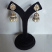 Kundan Jhumka with Gold and White Stone of Pearls