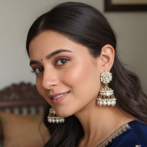 Kundan Chand Baliya in White Stone