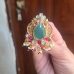 Rajsi Panna Kundan Earrings